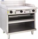 Luus GTS-9 900mm Griddle Toaster with cabinet base and toasting racks